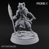 Hunting Pack Fans Out Gnoll Warriors — C · Spear & Sword + Crossbow + Glaive & Knife + Scimitar & Shield