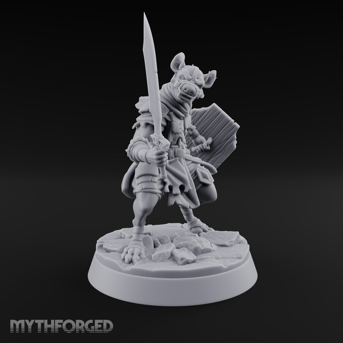 Hunting Pack Fans Out Gnoll Warrior C — Sword & Shield