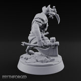 Hunting Pack Fans Out Gnoll Warrior D — Axe & Dagger