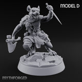 Hunting Pack Fans Out Gnoll Warrior D — Axe & Dagger