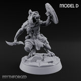 Hunting Pack Fans Out Gnoll Warriors — D · Spear & Sword + Crossbow + Glaive & Knife + Scimitar & Shield