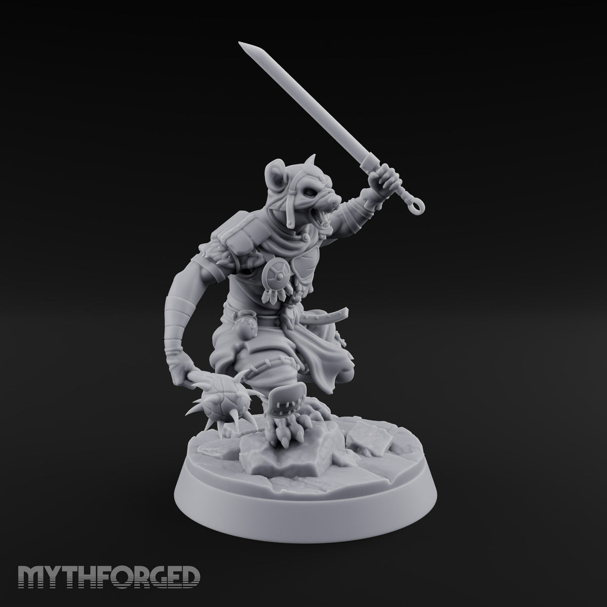 Hunting Pack Fans Out Gnoll Warrior D — Sword & Mace