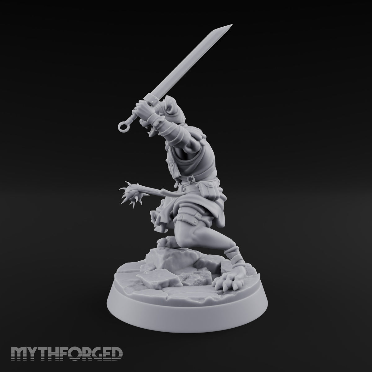 Hunting Pack Fans Out Gnoll Warrior D — Sword & Mace