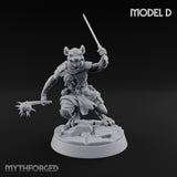 Hunting Pack Fans Out Gnoll Warrior D — Sword & Mace