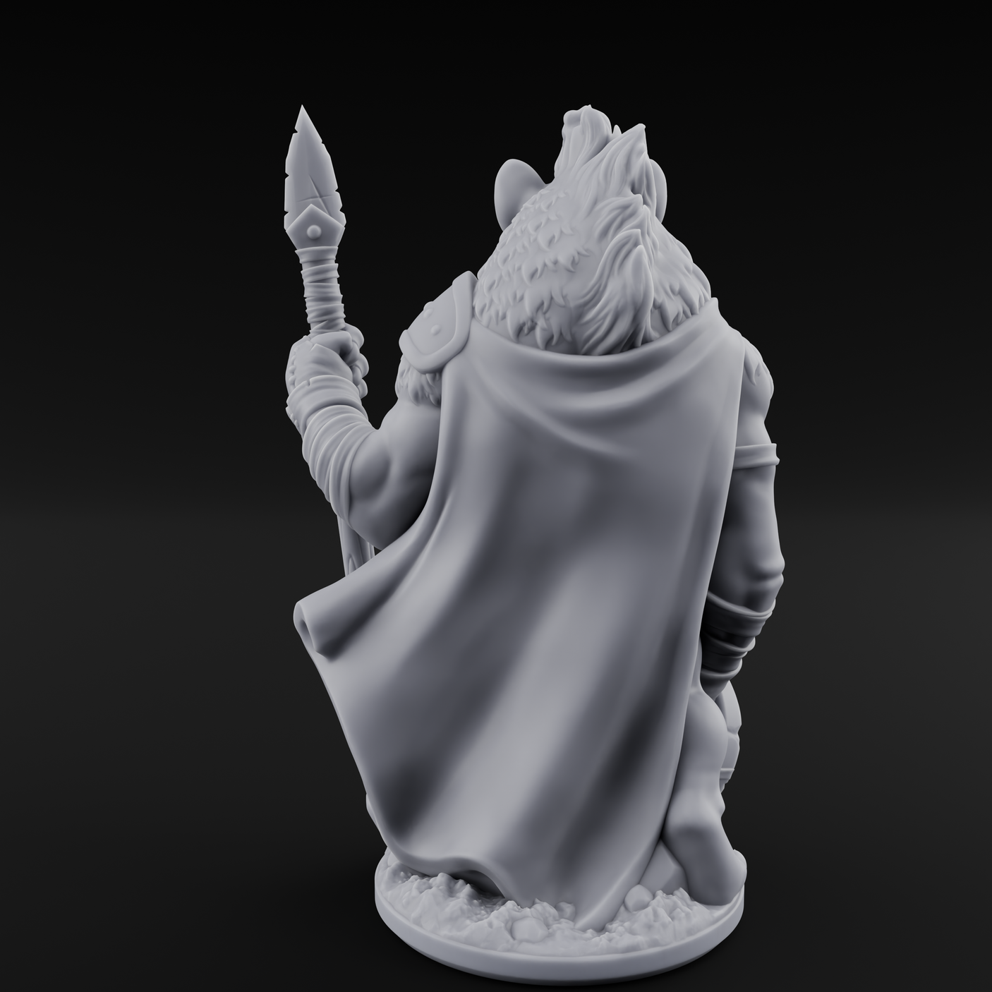 Shield Dragging Gnoll Warriors Miniature for Dungeons and Dragons, Pathfinder or other TTRPGs