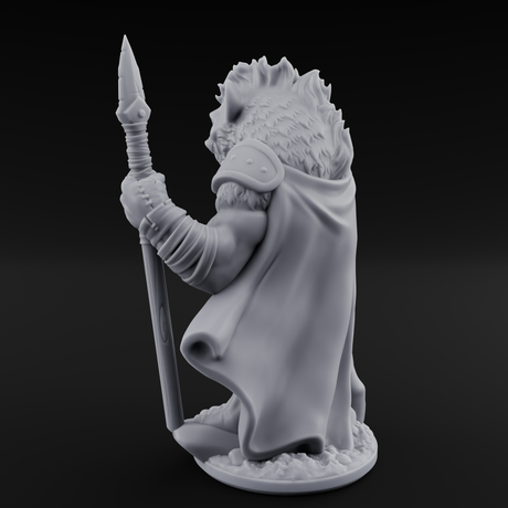 Shield Dragging Gnoll Warriors Miniature for Dungeons and Dragons, Pathfinder or other TTRPGs