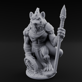 Shield Dragging Gnoll Warriors Miniature for Dungeons and Dragons, Pathfinder or other TTRPGs