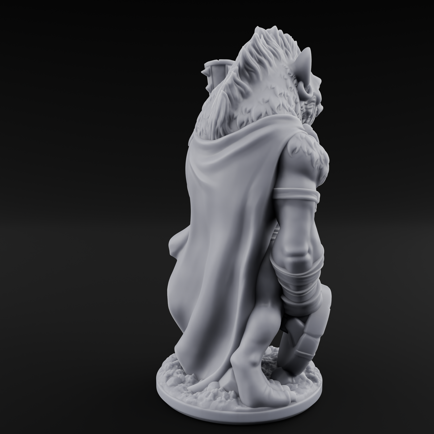 Shield Dragging Gnoll Warriors Miniature for Dungeons and Dragons, Pathfinder or other TTRPGs