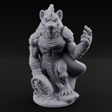 Shield Dragging Gnoll Warriors Miniature for Dungeons and Dragons, Pathfinder or other TTRPGs