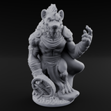 Shield Dragging Gnoll Warrior C Miniature for Dungeons and Dragons, Pathfinder or other TTRPGs