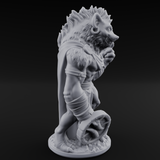 Shield Dragging Gnoll Warrior C Miniature for Dungeons and Dragons, Pathfinder or other TTRPGs