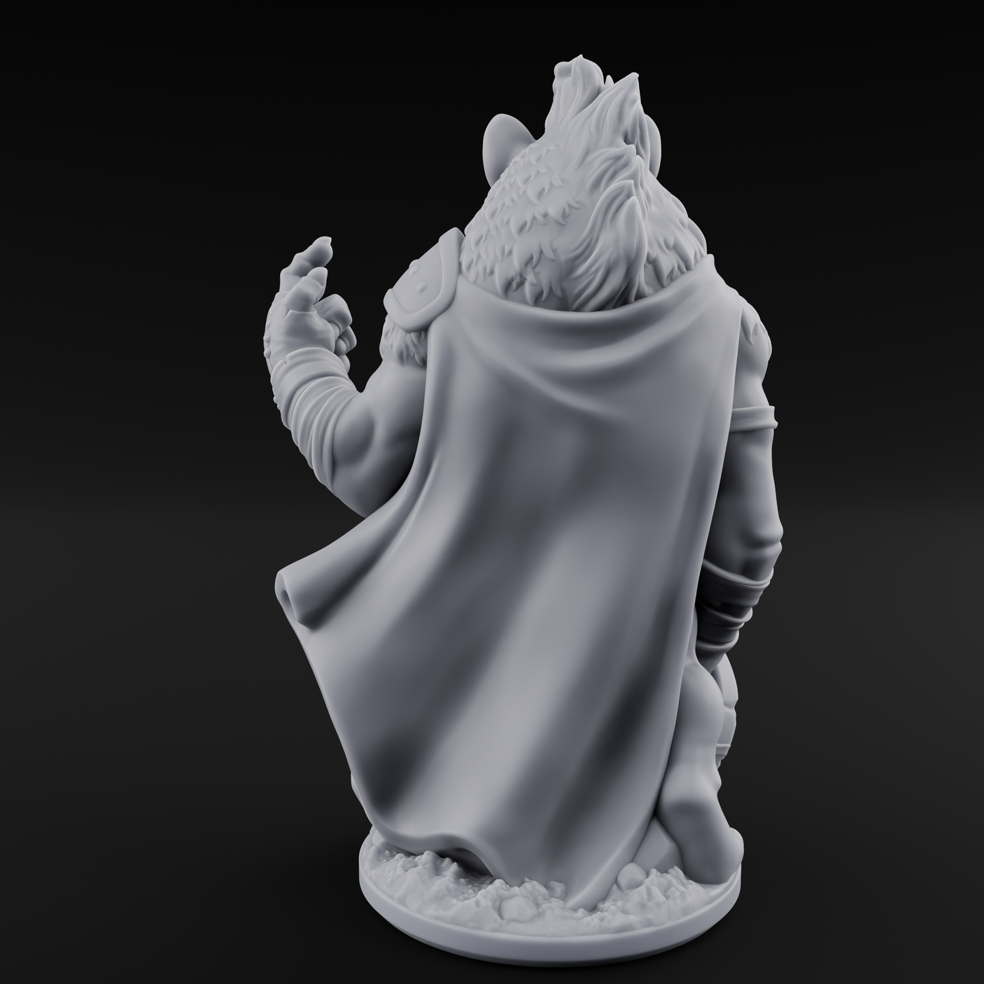 Shield Dragging Gnoll Warriors Miniature for Dungeons and Dragons, Pathfinder or other TTRPGs