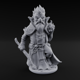 Flame Palming Gnome Pyromancers Miniature for Dungeons and Dragons, Pathfinder or other TTRPGs
