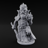 Flame Palming Gnome Pyromancer A Miniature for Dungeons and Dragons, Pathfinder or other TTRPGs