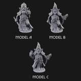 Flame Palming Gnome Pyromancers Miniature for Dungeons and Dragons, Pathfinder or other TTRPGs