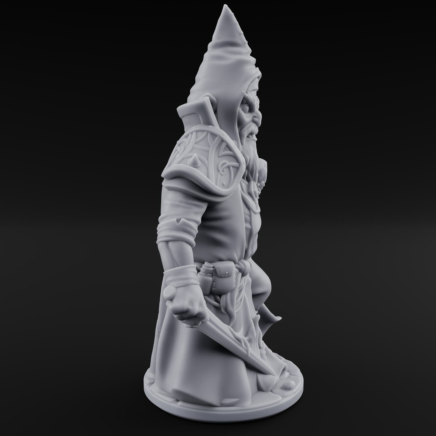 Flame Palming Gnome Pyromancer B Miniature for Dungeons and Dragons, Pathfinder or other TTRPGs