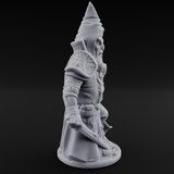 Flame Palming Gnome Pyromancer B Miniature for Dungeons and Dragons, Pathfinder or other TTRPGs