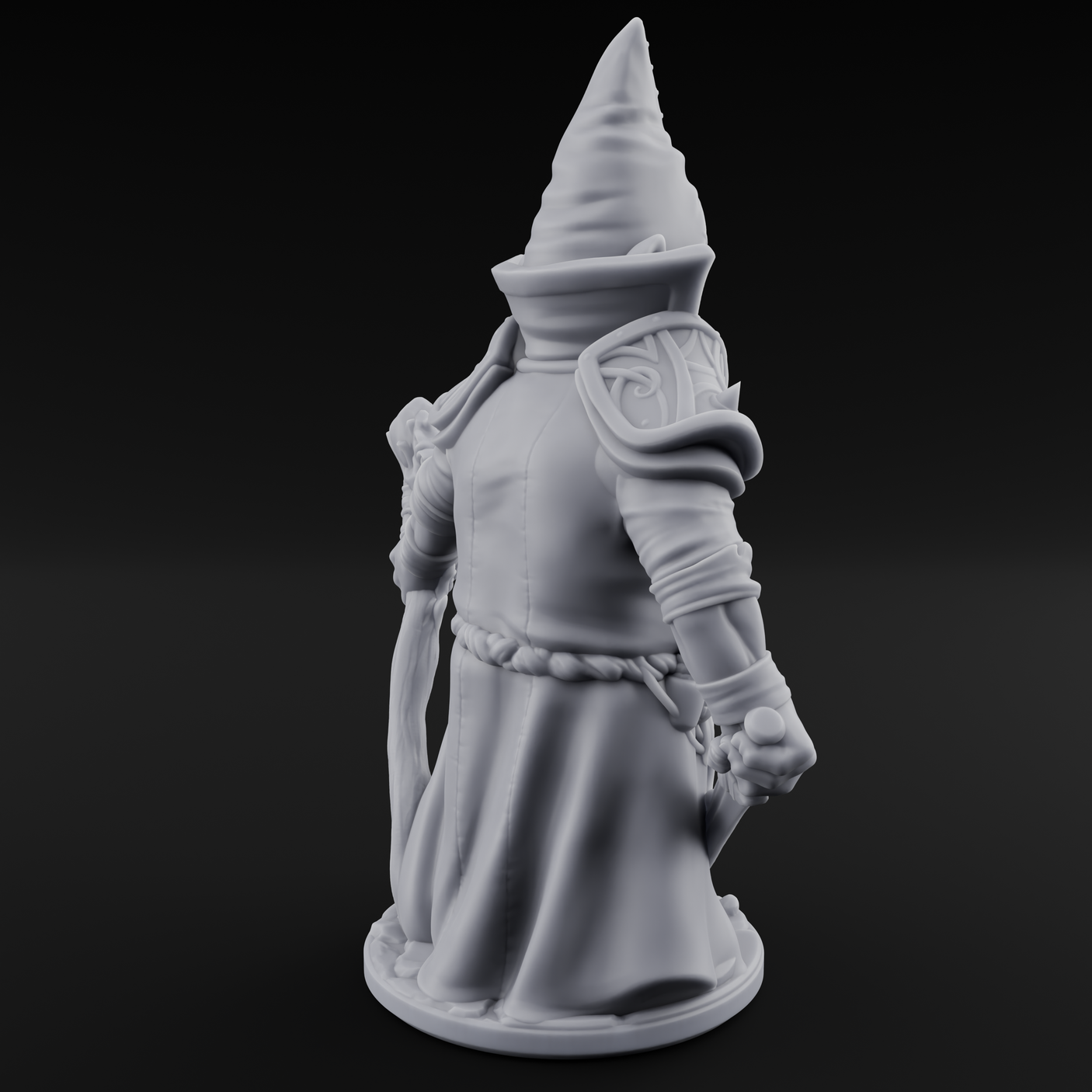 Flame Palming Gnome Pyromancer B Miniature for Dungeons and Dragons, Pathfinder or other TTRPGs