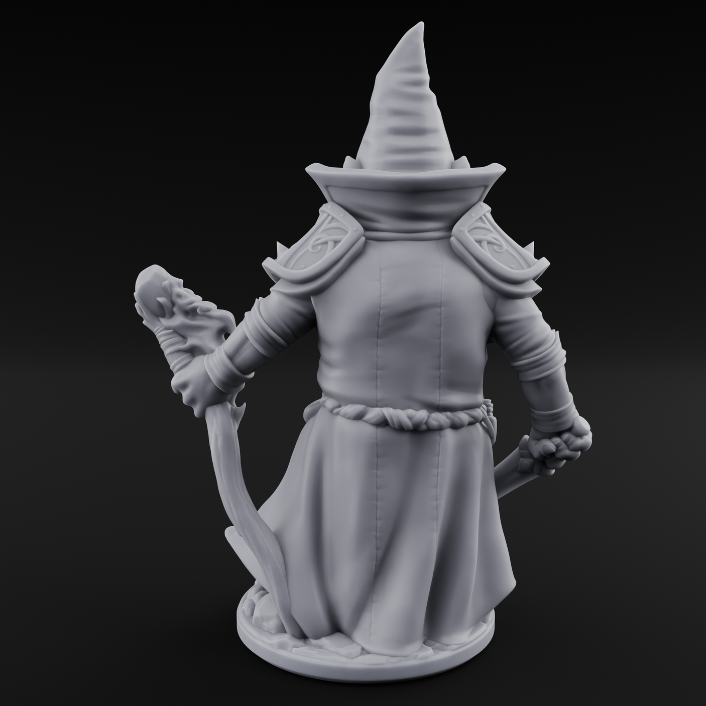 Flame Palming Gnome Pyromancer B Miniature for Dungeons and Dragons, Pathfinder or other TTRPGs