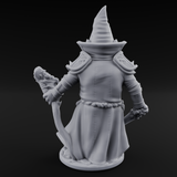 Flame Palming Gnome Pyromancer B Miniature for Dungeons and Dragons, Pathfinder or other TTRPGs