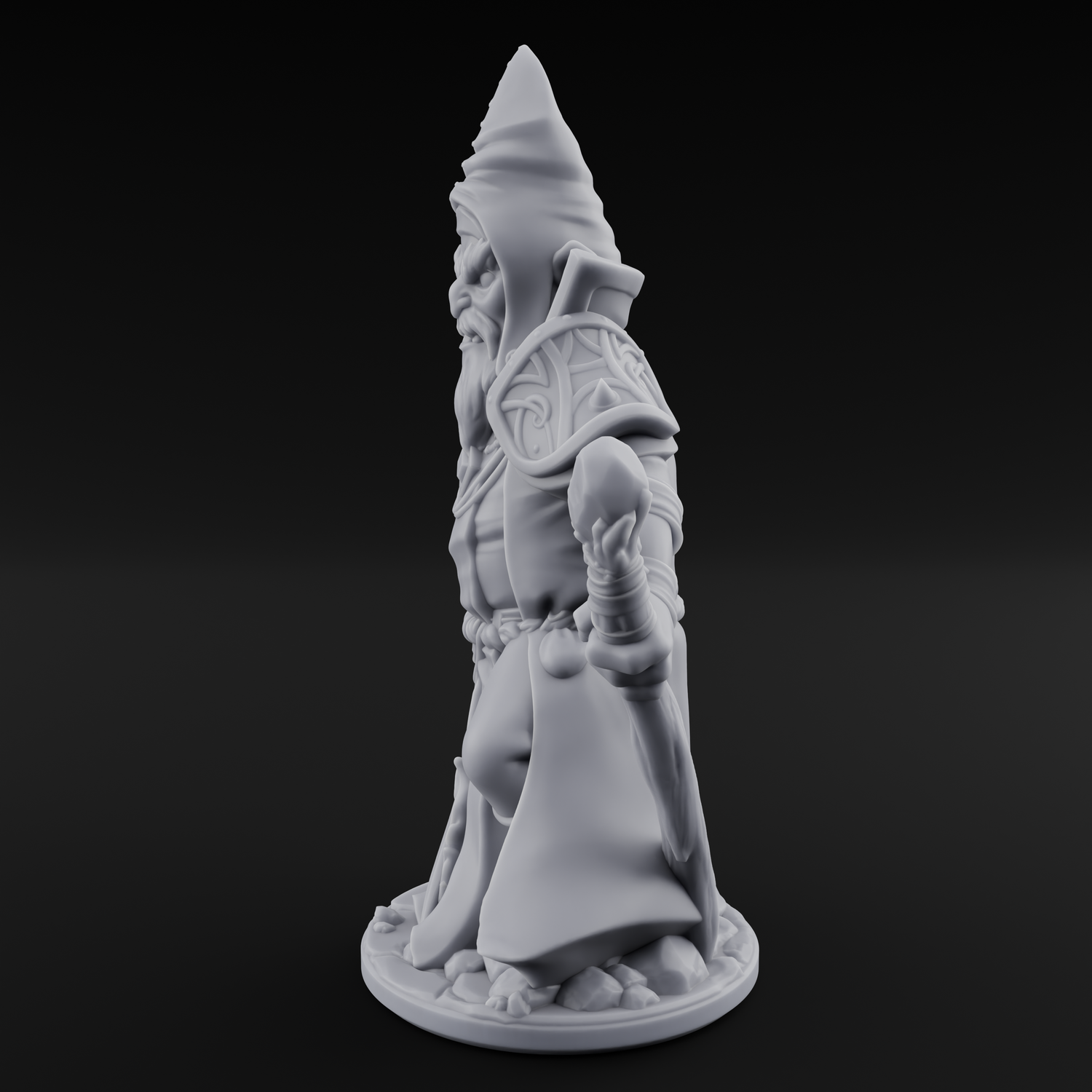 Flame Palming Gnome Pyromancer B Miniature for Dungeons and Dragons, Pathfinder or other TTRPGs
