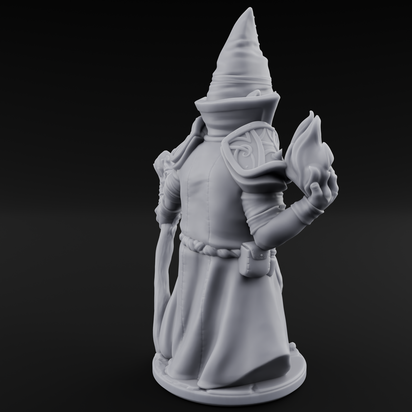 Flame Palming Gnome Pyromancer C Miniature for Dungeons and Dragons, Pathfinder or other TTRPGs