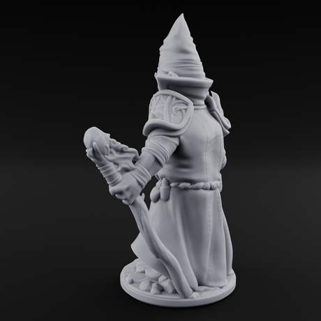 Flame Palming Gnome Pyromancer C Miniature for Dungeons and Dragons, Pathfinder or other TTRPGs