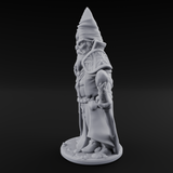 Flame Palming Gnome Pyromancer C Miniature for Dungeons and Dragons, Pathfinder or other TTRPGs
