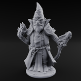 Flame Palming Gnome Pyromancer C Miniature for Dungeons and Dragons, Pathfinder or other TTRPGs
