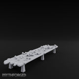 Goblet-Strewn Cloth-Draped Noble Dining Feasting Tables Miniature for Dungeons and Dragons, Pathfinder or other TTRPGs