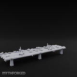 Goblet-Strewn Cloth-Draped Noble Dining Feasting Tables Miniature for Dungeons and Dragons, Pathfinder or other TTRPGs