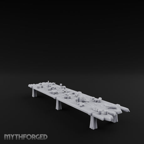 Goblet-Strewn Cloth-Draped Noble Dining Feasting Tables Miniature for Dungeons and Dragons, Pathfinder or other TTRPGs