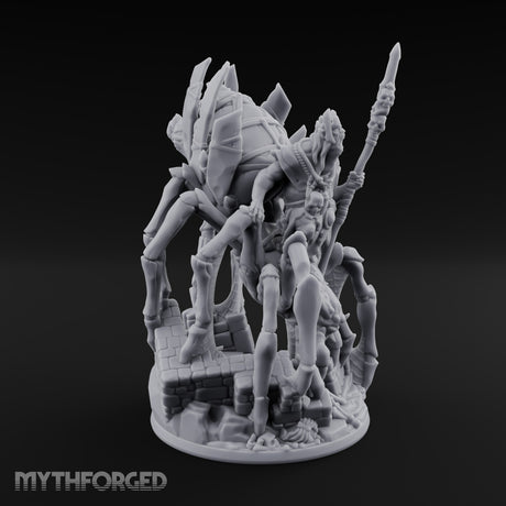 Webs Over Crumbling Brick Goblin Chief and Giant Spider — C