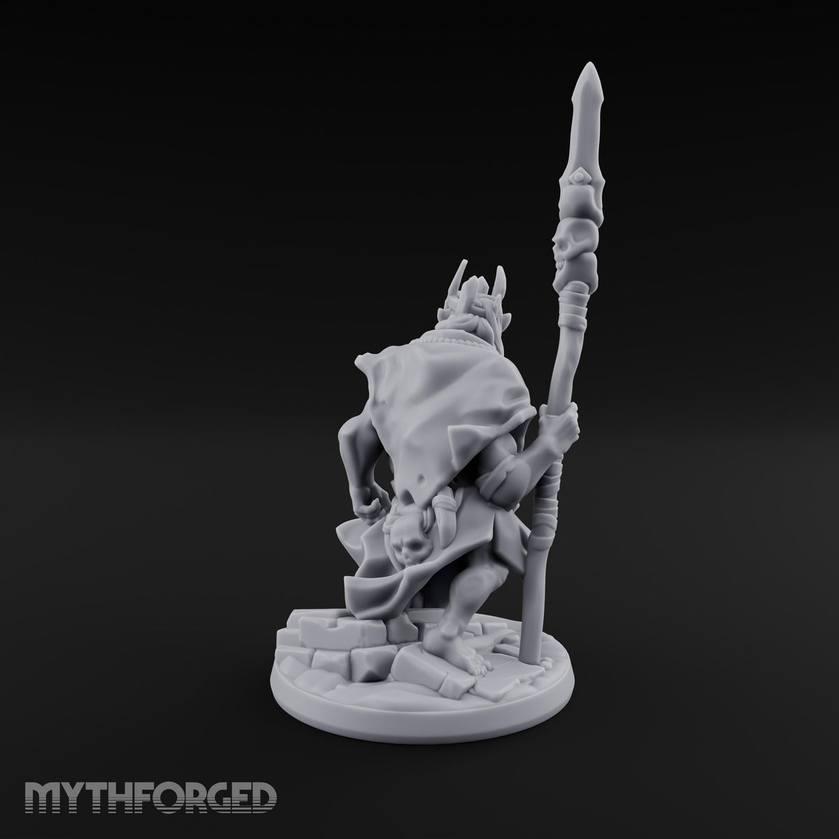 Webs Over Crumbling Brick Goblin Chief and Giant Spider B