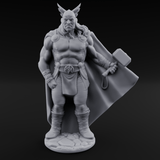 Cape Billowing God Of Thunder Miniature for Dungeons and Dragons, Pathfinder or other TTRPGs