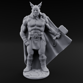 Cape Billowing God Of Thunder Miniature for Dungeons and Dragons, Pathfinder or other TTRPGs