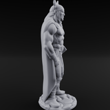 Cape Billowing God Of Thunder Miniature for Dungeons and Dragons, Pathfinder or other TTRPGs