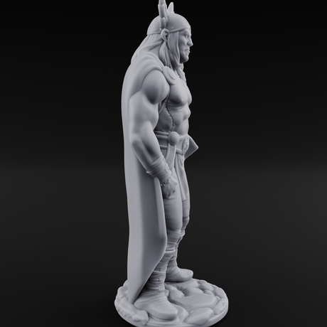 Cape Billowing God Of Thunder Miniature for Dungeons and Dragons, Pathfinder or other TTRPGs