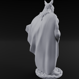 Cape Billowing God Of Thunder Miniature for Dungeons and Dragons, Pathfinder or other TTRPGs