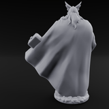 Cape Billowing God Of Thunder Miniature for Dungeons and Dragons, Pathfinder or other TTRPGs