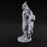 Cape Billowing God Of Thunder Miniature for Dungeons and Dragons, Pathfinder or other TTRPGs