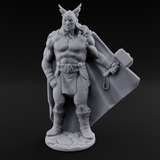 Cape Billowing God Of Thunder Miniature for Dungeons and Dragons, Pathfinder or other TTRPGs