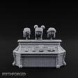 Goggle-Stocked Plank-Built Climbing Shop Display Counter Miniature for Dungeons and Dragons, Pathfinder or other TTRPGs