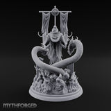 Receives Guests Unhurried Lich Hooded Skull-Robed Sorcerer