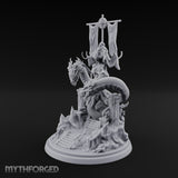 Receives Guests Unhurried Lich Hooded Skull-Robed Sorcerer