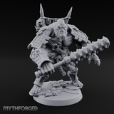 Spiked Armor Flexing Hadozee Warlord Miniature for Dungeons and Dragons, Pathfinder or other TTRPGs