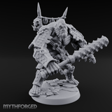 Spiked Armor Flexing Hadozee Warlord Miniature for Dungeons and Dragons, Pathfinder or other TTRPGs