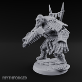 Spiked Armor Flexing Hadozee Warlord Miniature for Dungeons and Dragons, Pathfinder or other TTRPGs