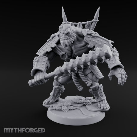 Spiked Armor Flexing Hadozee Warlord Miniature for Dungeons and Dragons, Pathfinder or other TTRPGs