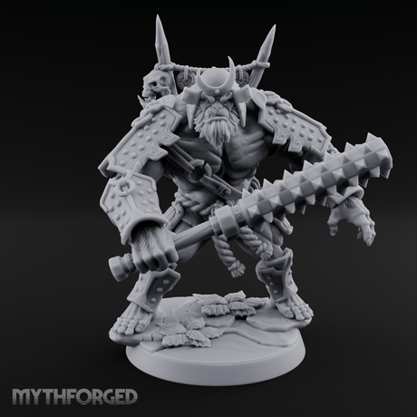 Spiked Armor Flexing Hadozee Warlord Miniature for Dungeons and Dragons, Pathfinder or other TTRPGs